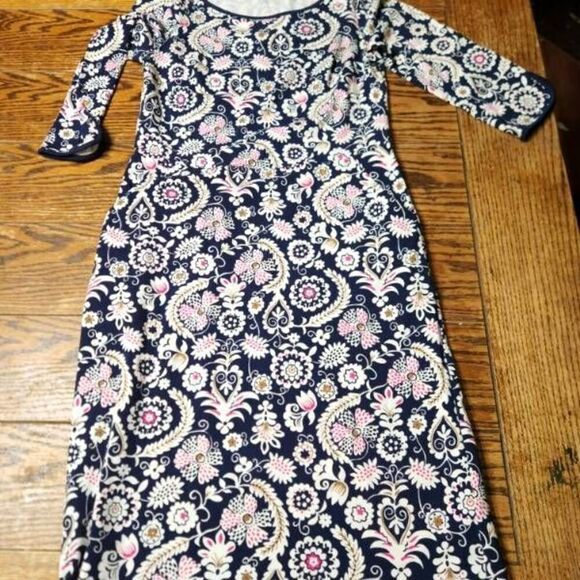 Boden Jessie Jersey Day Floral Paisley Dress 6R - Picture 2 of 5